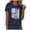 Navy, variant on American Flag Slogan Graphic Tee Women Casual Short Sleeve Crew Neck Patriotic USA T Shirt Tops(White,XL)