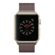 Apple Watch Series 2 - 38mm, WiFi - Gold with Brown Milanese Loop - Scratch & Dent