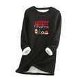thumbnail image 1 of Birdeem Hauts de Noël pour Femmes Col Rond Épais en Peluche Manches Longues, 1 of 1