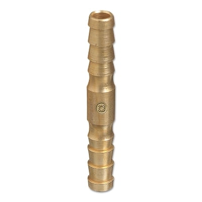 Brass Hose Splicers, 200 Psig, Barb No Stop, 1/4 In | Bundle of 2 Each
