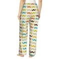 thumbnail image 3 of Daiia Colorful Mustache Women's Sleep Pant with Pockets and Drawstring,Pajama Pants-XX-Large, 3 of 9