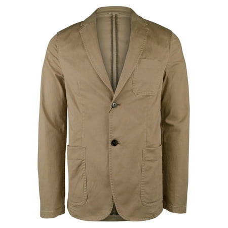 Men's Garment-Dyed Slim Fit Blazer Jacket- K-42R