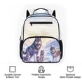 thumbnail image 6 of KUIFORTI Grey Wolf Kids Backpack for Boys Durable Polyester with Multiple Organizer Pockets Suitable for Elementary School Outdoor Activities Travel Friendly, 6 of 7