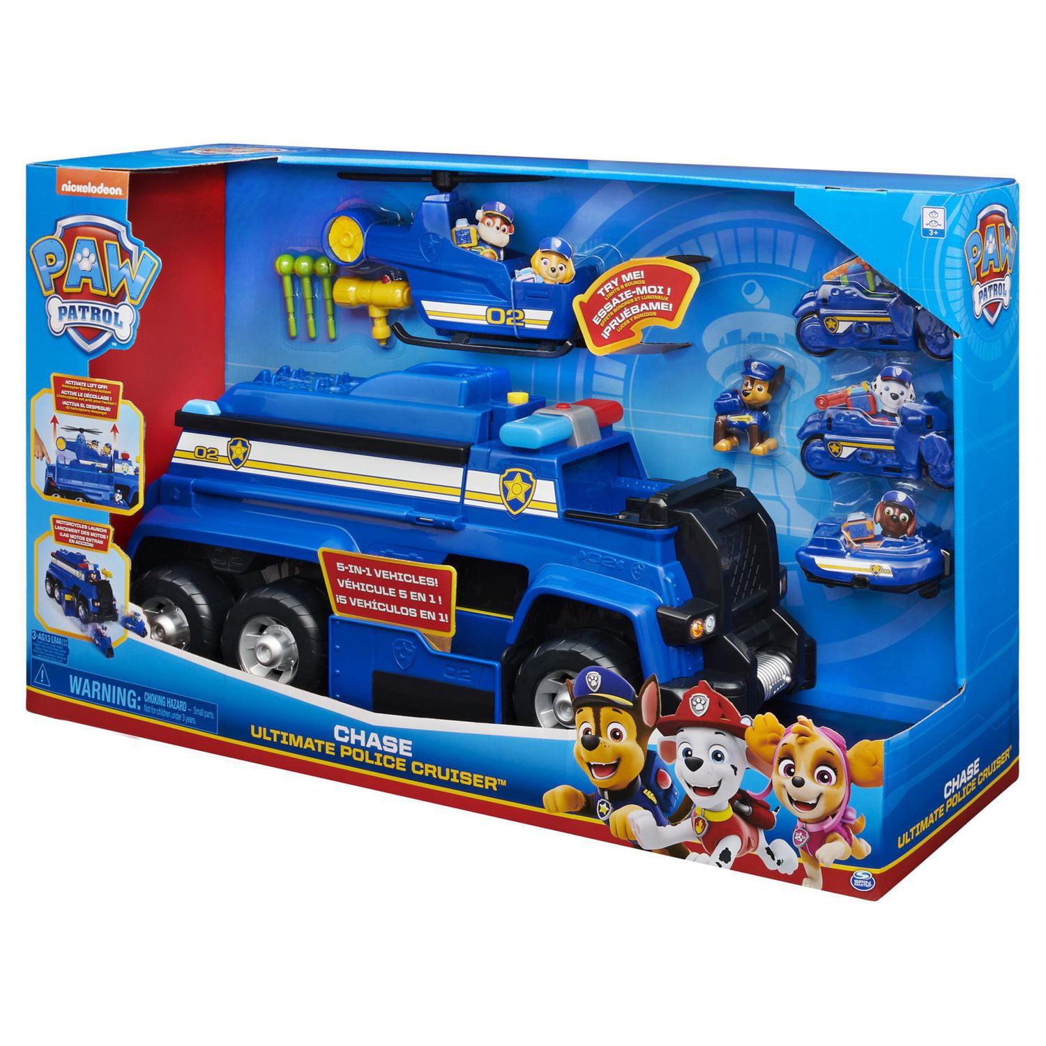 PAW Patrol, Ultimate Cruiser de Chase 5 en 1 voiture