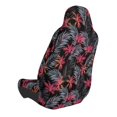 thumbnail image 2 of Wukai Colorful Hawaii Palms Full Set Car Seat Covers with Soft Padding Universal Auto Front Seats Protector and Cushion Mat, 2 of 5