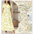 thumbnail image 5 of JuneFish Women's Summer Plus Size 2X to 6X Maxi Loose Dress with Pockets, 5 of 9