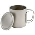 thumbnail image 5 of Arkzeo Double Wall Titanium Water Cup Coffee Tea Mug with Lid for Home Outdoor Camping 300ml With handles, 5 of 8