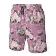 thumbnail image 5 of Naloa Rose Flowers Men's Beach Shorts, Surfing shorts, Swim trunks, Quick Dry Swim Trunks for Surfing Beach Fun - Medium, 5 of 9