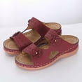 thumbnail image 5 of 2025 Clearance! asdoklhq Ladies Shoes Clearance Under $10,Wedge Slide Slippers Women Ladies Outdoor Slippers Pearl Chain Soft Sole, 5 of 6