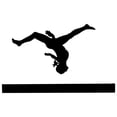 thumbnail image 2 of Gymnastics Silhouette Balance Beam Wall Decal by Wallmonkeys Peel and Stick Graphic (24 in W x 15 in H) WM187370, 2 of 4
