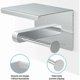 thumbnail image 4 of Toilet Paper Holder, Non-porous Roll Holder, SUS 304 Stainless Steel, Bathroom Self Adhesive Wall Mounting Adhesive (Silver), 4 of 4