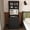 Black, variant on 3-in-1 Small Makeup Vanity Table with LED Lighted Flip Top Mirror & Storage Stool, Modern Black Dressing Table Vanity Desk with Drawers & Side Sliding Tray for Small Bedroom Space