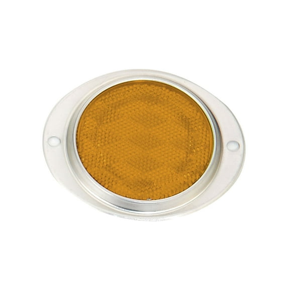 Pilot Automotive NV-5030A Oval Side Marker / Reflector with Aluminum Housing-Amber Dimensions: 1 x 5 x 7