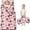 Pink and Black Leopard Print, variant on Black and Brown Leopard Print Teens Toddler Nap Mat with Pillow, Sleeping Mat Bag for Preschool Daycare 59"x22"