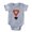 Heather Grey, variant on CafePress - Heart Royal Medallion - Cute Infant Baby Football Bodysuit