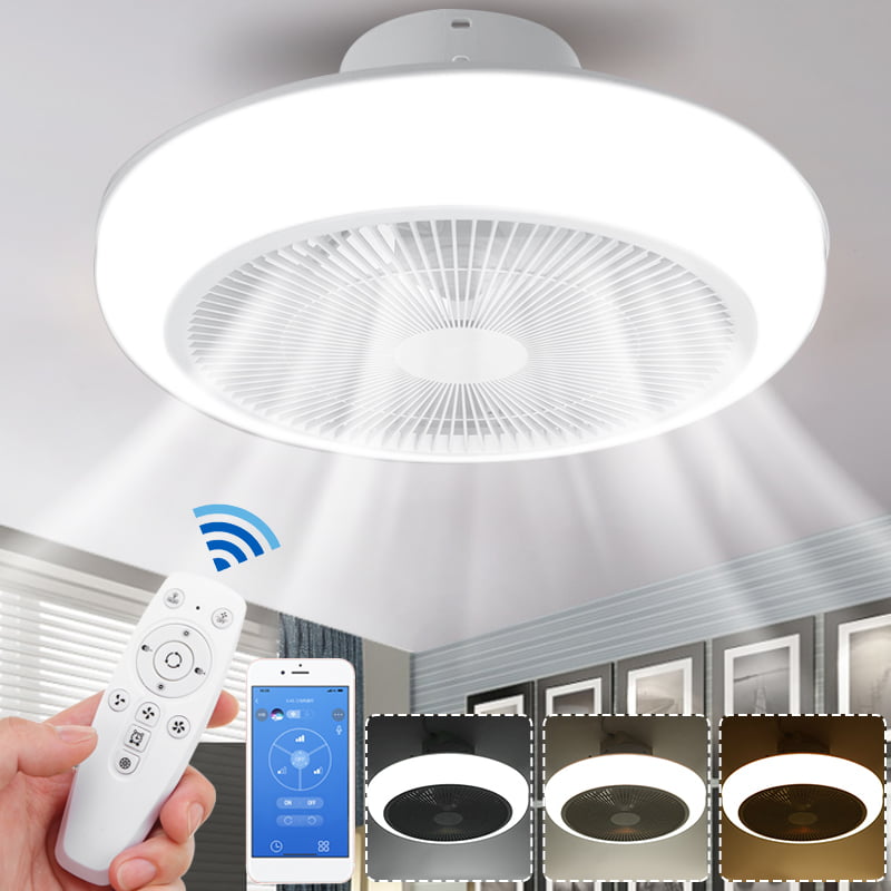Dimmable Led Ceiling Fan With Light, Space Saving Ceiling Fan With Light
