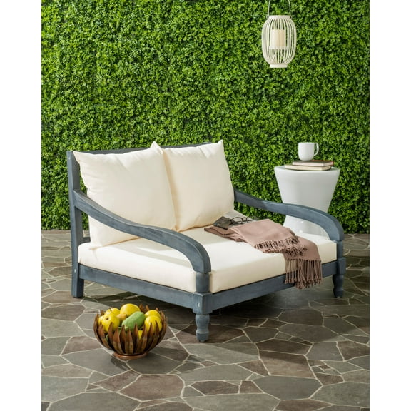 Safavieh Pomona Outdoor Contemporary Lounger with Cushion