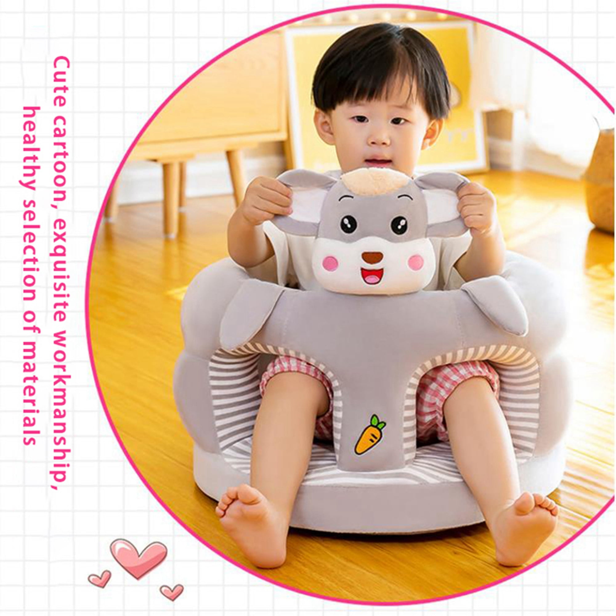 Sprifallbaby Newborn Sit Up Chair Plush Cartoon Animal Toddler Sofa Supportive Infant Learning Seat Walmart