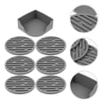 thumbnail image 3 of 1 juego de posavasos de silicona flexible y gruesa, resistentes al calor, redondos para tazas de té, 3 of 7