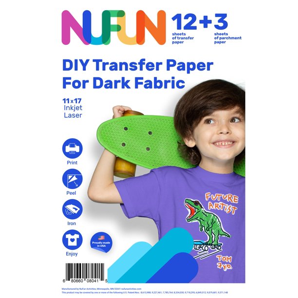 Heat Transfer Paper for Dark Fabrics 11x17"