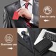 thumbnail image 5 of Portatarjetas de Visita Uxcell, Estuche de Tarjetas de Visita de Cuero PU con Cierre Magnético para Hombres y Mujeres, Rojo, 5 of 6