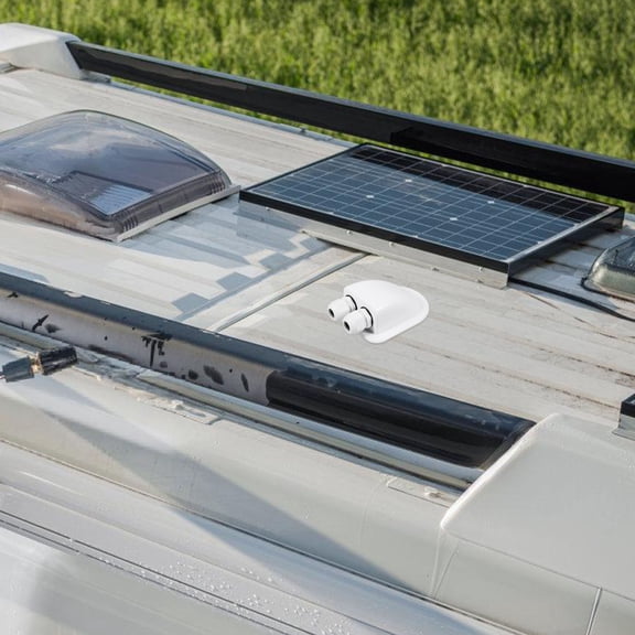 GOOHOCHY Solar Panel Junction Box with Cable Entry Gland Holder for RVs and Camper Roofs, Solar Wire Entry Box for Panel Installation
