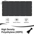 thumbnail image 2 of LOVE STORY Custom Size 4'x24' Dark Gray Fence Privacy Screen Heavy Duty Mesh Windscreen Cover for Patio Garden (Customized), 2 of 6