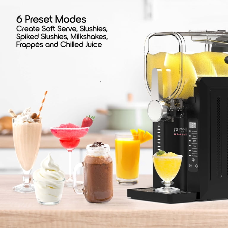 Puree 2.6L Slushie Machine & Soft Serve Ice Cream Maker with Rapid Freezing Technology – Frozen Drink Machine, Slushie Maker, Margarita Machine for