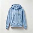 thumbnail image 6 of Miqool Womens Velour Pullover Hoodies Fall Winter Casual Loose Fit Drawstring Long Sleeve Sweatshirt Tops, 6 of 6