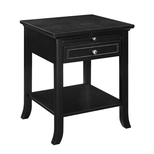 Convenience Concepts American Heritage Table d'Appoint Logan, Fini Bois Noir