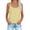 Yellow, variant on HOMBOM Striped Tank Tops for Women T Shirts Summer Crew Neck Pink Sleeveless Soft Young Womans Tops
