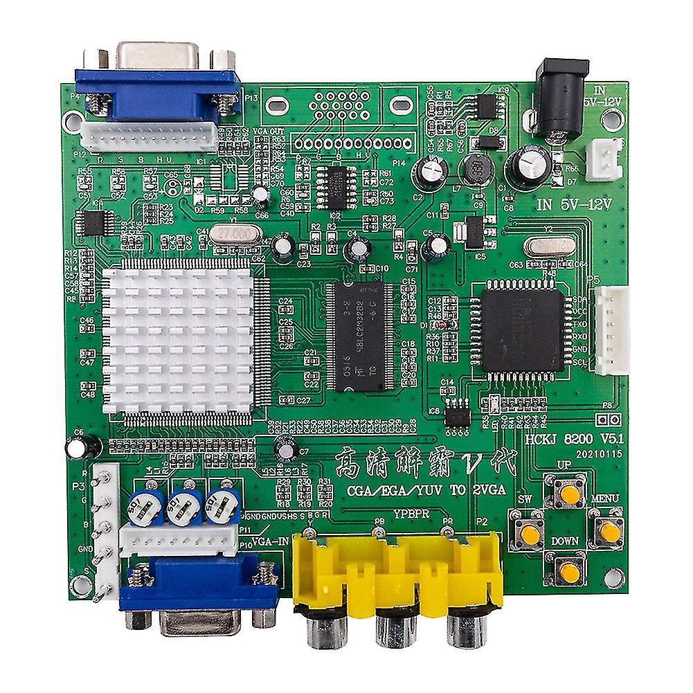 Game Cga///rgb To Vga Output Hd Video Converter Board For Game Monitor ...