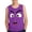 Purple, variant on Boys Cartoon Face Graphic Tank Top Sleeveless Crewneck Black Soft 95 Polyester 5 Spandex Summer Clothes Sizes 110-170,Size 4 T