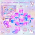 thumbnail image 3 of Paquete de 36 regalos de fiesta no pegajosos con forma de unicornio de NPNE, 3 of 6