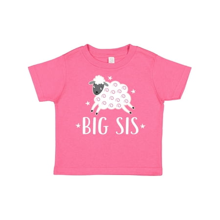 

Inktastic Big Sis Lamb Cute Girls Sister Gift Toddler Toddler Girl T-Shirt