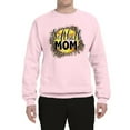 thumbnail image 3 of Wild Bobby, Softball Mom Animal Print Girl Sports Unisex Crewneck Graphic Sweatshirt, Light Pink, Medium, 3 of 5