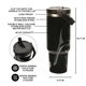 thumbnail image 3 of Botella de agua Bioworld Star Wars Darth Vader 1,2 L de acero, 3 of 8