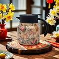 thumbnail image 6 of Taotanxi Vintage Floral Pattern Teapot - Built-In Infuser, 28Oz/35Oz, Insulated Teapot With Handle, Stainless Steel Insulated Coffee Pot for Hot And Cold Beverages (800Ml -Pink), 6 of 6