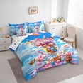 thumbnail image 3 of jejeloiu Colorful Doughnut Cake 7-Piece Twin Bedding Sets,Sweet Dessert Bedding Comforter Set For Girls Boys Reversible, 3 of 8