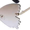 thumbnail image 3 of Gafas de sol de mariposa de estilo retro para mujer, anteojos sin montura con diamantes de imitación para mujer Marrón jinwen Gafas de sol de mujer, 3 of 8