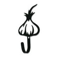 thumbnail image 2 of Metal Wall Hook with Garlic Accent, Small, Black, 2 of 2