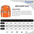 thumbnail image 4 of ProtectX High Visibility Long Sleeve Shirts Reflective Hi Vis Safety Shirt for Men Class 2 Construction Shirt 1 Pack Orange 4X-Large, 4 of 5