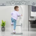 thumbnail image 4 of Potty training seat con step stool ladder para toddlers - quick ladder con anti-slip safe pads y adjustable height legs (gris), 4 of 5