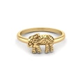 thumbnail image 1 of 930 Argent Sterling Or Vermeil Éléphant Déclaration de Style Boho Femmes Mariage Bijoux Bague, 1 of 4