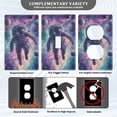 thumbnail image 3 of Yayeee Blank Wall Plate Cover 1-Gang 4.5"x2.7" Home Unused Decorative Outlet, Astronaut Pattern, 3 of 7