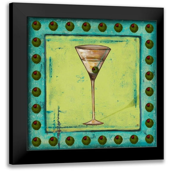 Pinto, Patricia 12x12 Black Modern Framed Museum Art Print Titled - Olive Coctelito