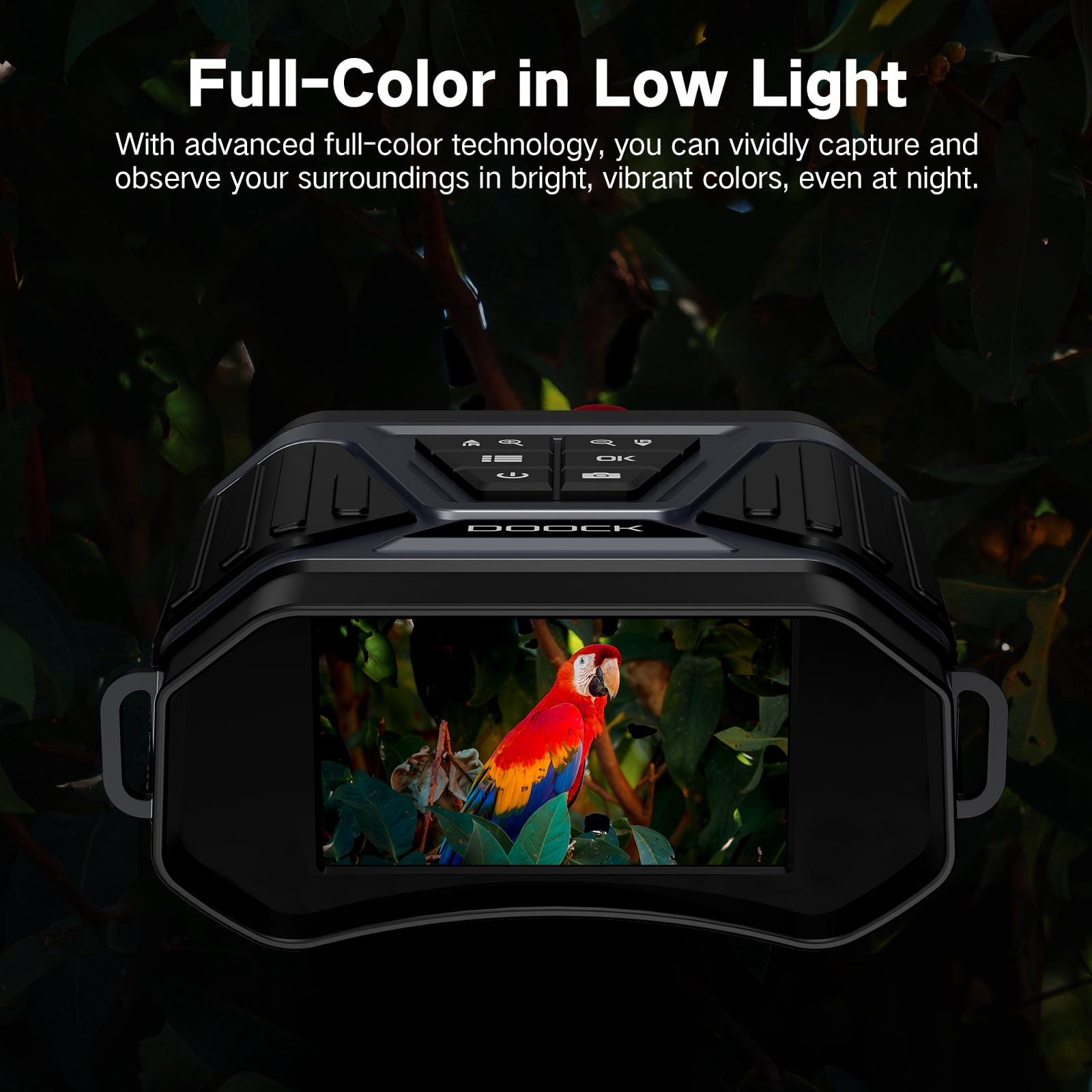 Night Vision Goggles - 4K Infrared Digital Binoculars with Full Color in Low Light, 32GB Memory Card, 5200mAh Rechargeable Battery, WiFi Connect & GPS Function for Hunting, Camping, and Fishing