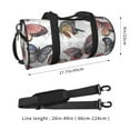 thumbnail image 2 of Fotbe Vintage Butterflies Bolsa Deportiva de Lona Plegable con Estampado, Bolsa de Gimnasio con Bolsillo Seco/Húmedo, Bolsa de Viaje Ultraligera de Gran Capacidad, 2 of 6