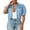 BU1, variant on Women's Denim Jacket Fashionable Short Sleeve Puffed Shoulder Casual Lightweight Comfortable Stylish Outerwear