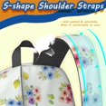 thumbnail image 5 of Pioneer Flower Floral Print Pattern 17" School Backpacks for Teens,Waterproof Oxford Fabric,S-Shape Padded Straps for School,Travel,Hiking,Camping, 5 of 5